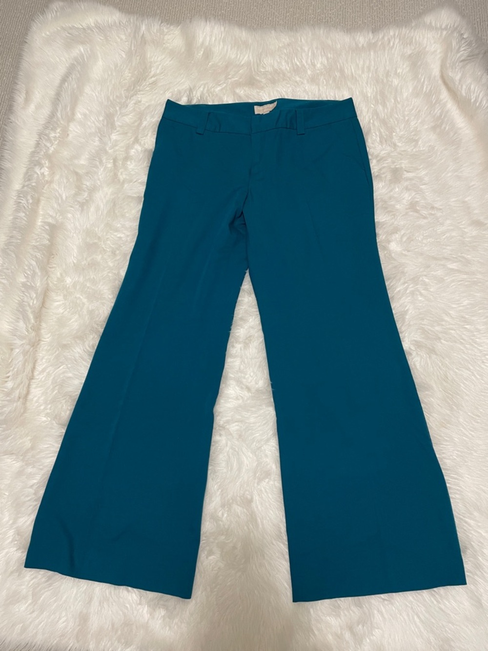 NWOT Banana Republic Factory Teal Dress Pants Ryan Fit Size 14